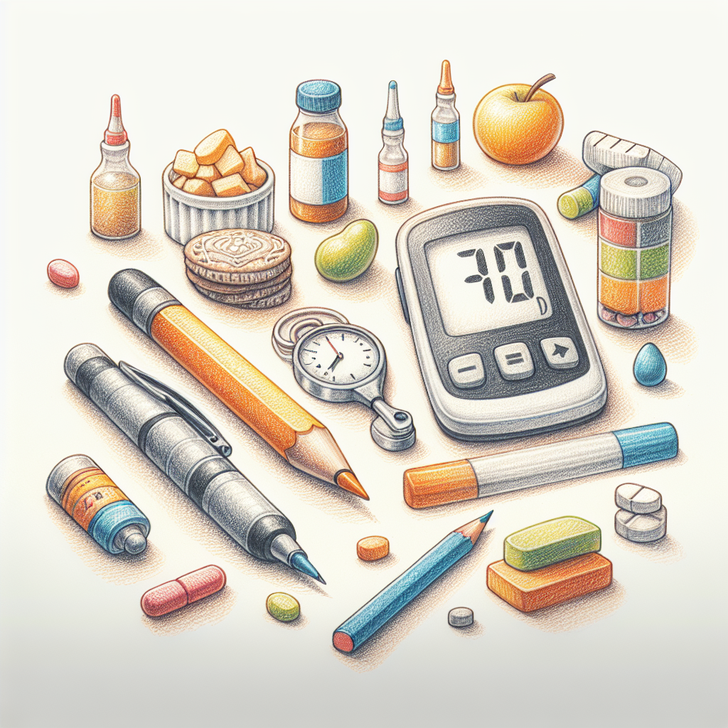 Pastelková ilustrace znázorňující téma: Cukrovka