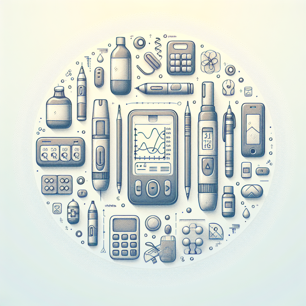 Pastelková ilustrace znázorňující téma: Diabetes