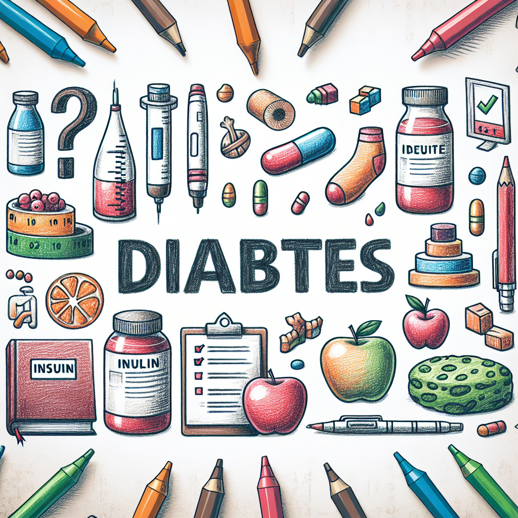 Pastelková ilustrace znázorňující téma: Cukrovka