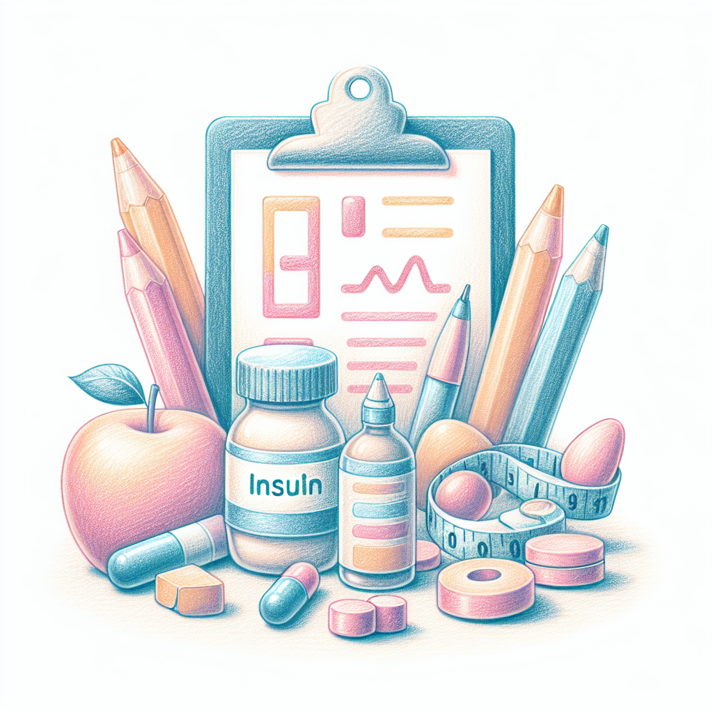 Pastelková ilustrace znázorňující téma: Zdraví a výživa