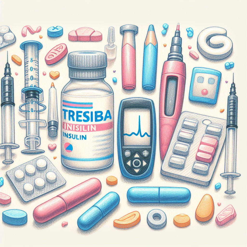 Pastelková ilustrace znázorňující téma: Diabetes