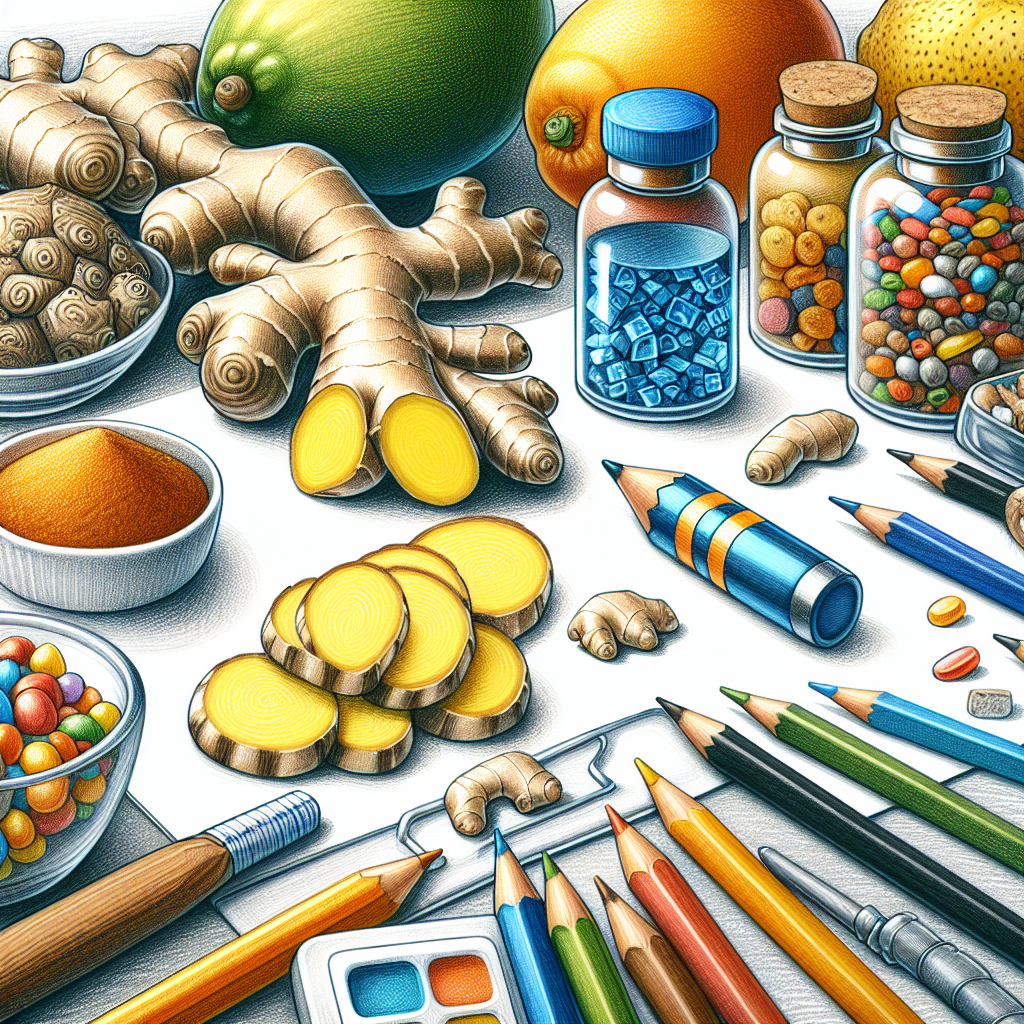 Pastelková ilustrace znázorňující téma: Zdraví a výživa